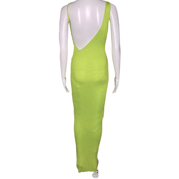 NWT Forte Forte Asymmetric Ribbed Knit Maxi Dress - Brand Size I = US 4 - Picture 5 of 11